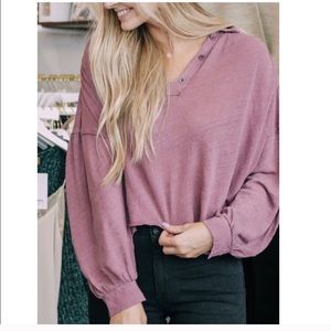 Freepeople cropped shirt